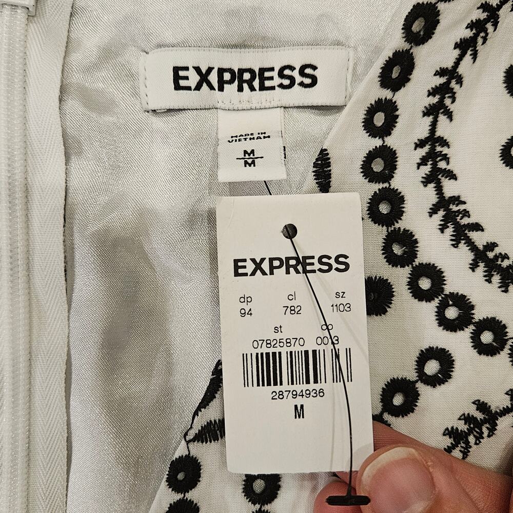 Express Black and White Mini Dress - Picture 11 of 13